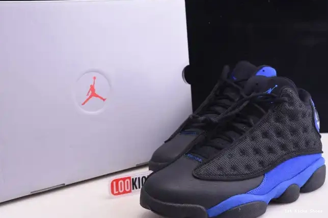 1st Kicks Shoes Black Royal Hyper Retro Jordan 414571-040 13 0605